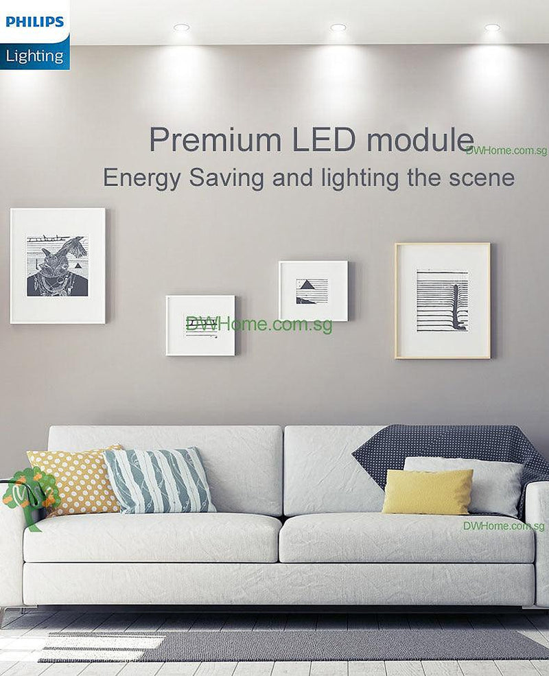 Philips RS100B 6W Round LED Recessed Spotlight 3000K/4000K Local Seller One year warranty-DWHOME
