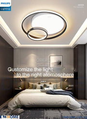 Philips LED Model 44101 Ceiling Light 43W Black Tunable Light Simple Elegant Design Modern Atmosphere Beautiful Lighting Effect-DWHOME