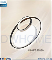 Philips LED Model 44101 Ceiling Light 43W Black Tunable Light Simple Elegant Design Modern Atmosphere Beautiful Lighting Effect-DWHOME