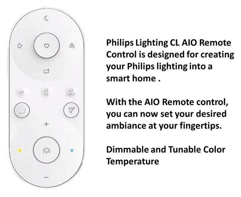 Philips LED CL828 Round Ceiling Light Tunable Light With AIO Remote Control Simple Nordic Design Modern-DWHOME
