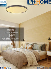 Philips LED CL867 Ceiling Light Round Square Rectangle Tunable Light With Simple Nordic Design Modern Atmosphere-DWHOME