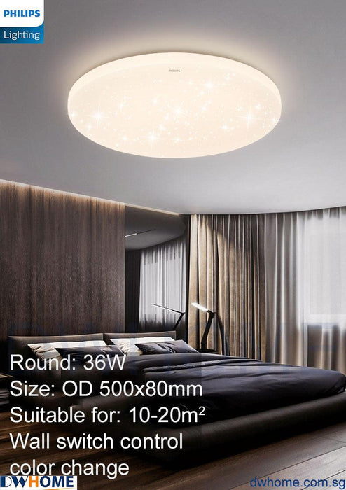 Philips LED CL830 Ceiling Light Round Rectangle Tunable Light With Simple Nordic Design Modern Atmosphere.