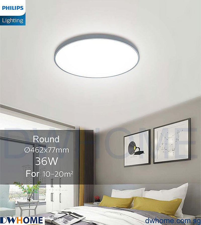 Philips LED CL702 Ceiling Light Tunable Light With AIO Remote Control Simple Design Modern Atmosphere Ultra-Thin-DWHOME