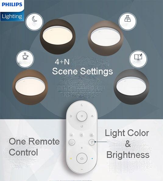 Philips LED CL828 Round Ceiling Light Tunable Light With AIO Remote Control Simple Nordic Design Modern.