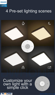 Philips LED CL867 Ceiling Light Round Square Rectangle Tunable Light With Simple Nordic Design Modern Atmosphere-DWHOME