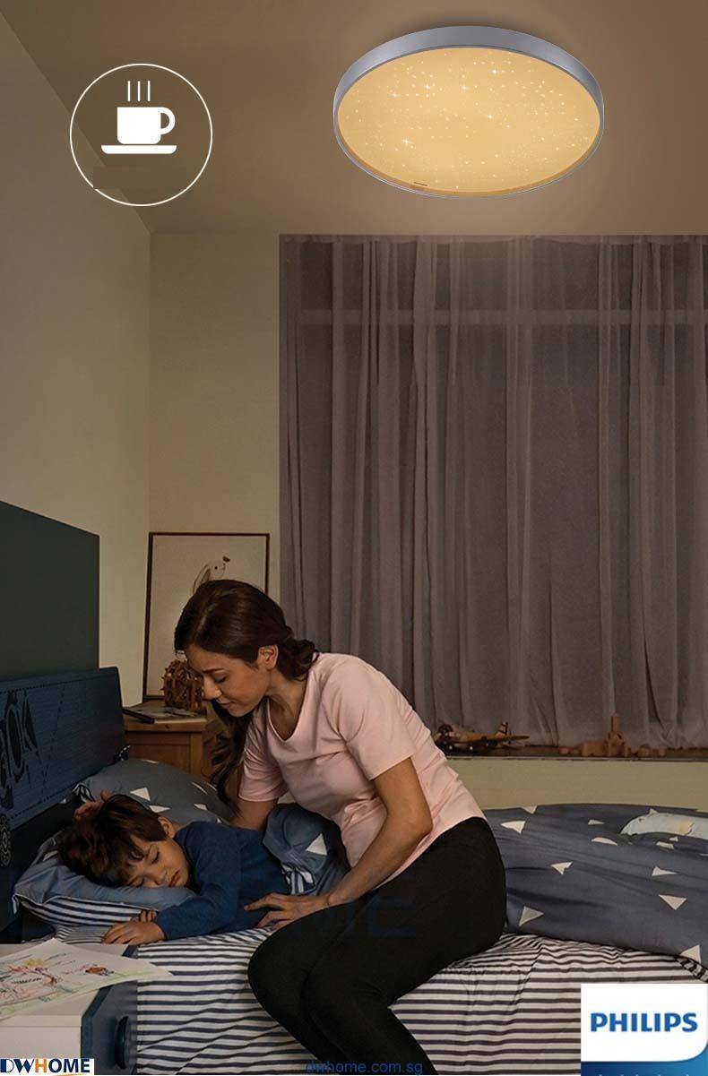 Philips CL514 LED Tunable Ceiling Light Silver Brown Edge 24W/36W Warm - Warm White - Cool Daylight-DWHOME