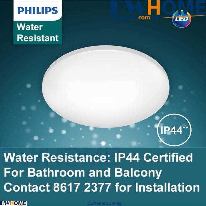 PHILIPS 10W/17W LED Ceiling Light Water Resistance IP44 Certified Round.