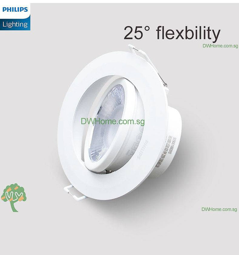 Philips RS100B 6W Round LED Recessed Spotlight 3000K/4000K Local Seller One year warranty-DWHOME