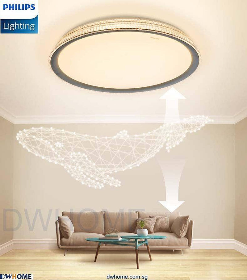 Philips CL510 LED Tunable Ceiling Light Silver 24W Warm - Warm White - Cool Daylight-DWHOME