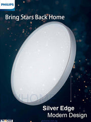 Philips CL514 LED Tunable Ceiling Light Silver Brown Edge 24W/36W Warm - Warm White - Cool Daylight-DWHOME