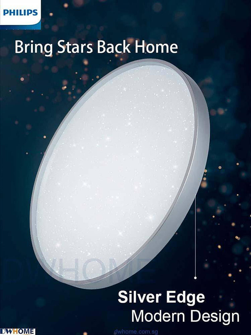Philips CL514 LED Tunable Ceiling Light Silver Brown Edge 24W/36W Warm - Warm White - Cool Daylight-DWHOME
