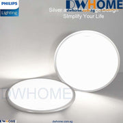 PHILIPS LED Ceiling light CL254 Series Round, 12W/17W/20W, Silver, White Edge Color, Bright-DWHOME
